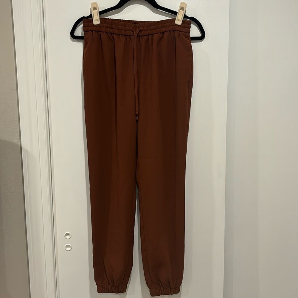 Express Rust Color Jogger Pants - Size XS.